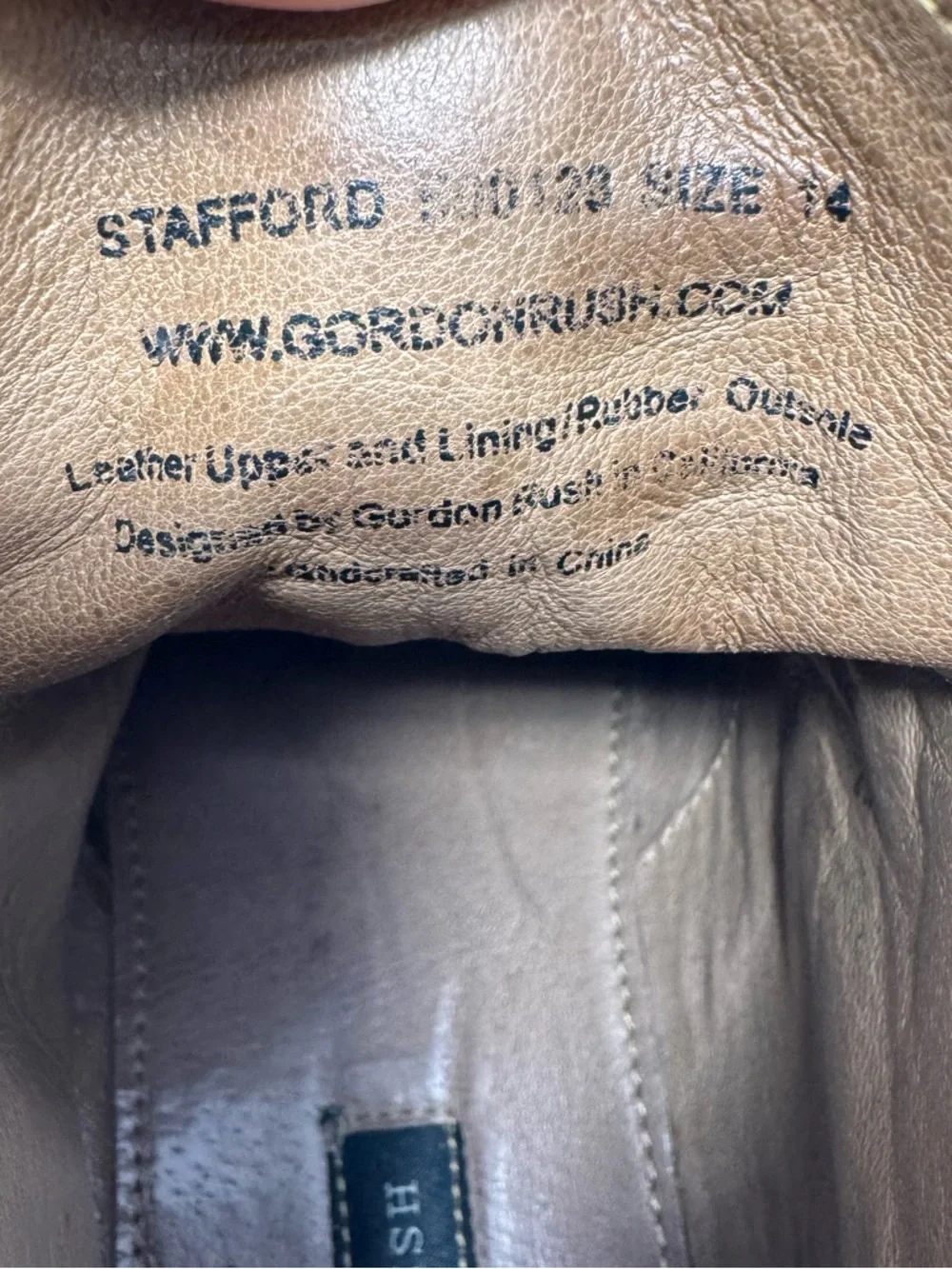 Gordon‎ Rush Wingtip Size 14 Laceup Boots, leather, stafford, preppy, boho, work